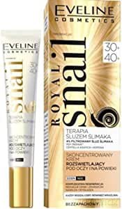 Eveline Royal Snail 30+/40+ Skoncentrowany Krem rozświetlający pod oczy i na powieki na dzień i noc 20 ml