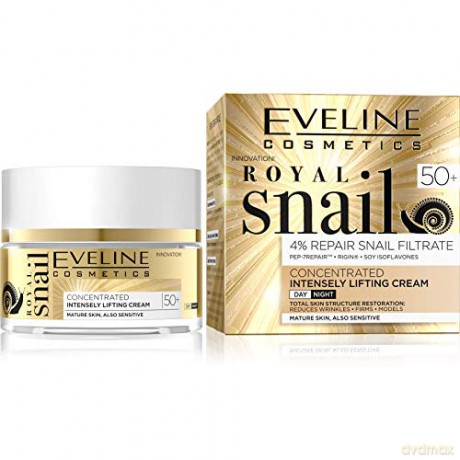 Eveline Royal Snail 50+ Skoncentrowany Krem silnie liftingujący na dzień i noc 50 ml