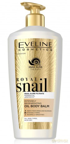 Eveline Royal Snail Olejkowy Balsam do ciała intensywnie regenerujący 3w1 350 ml