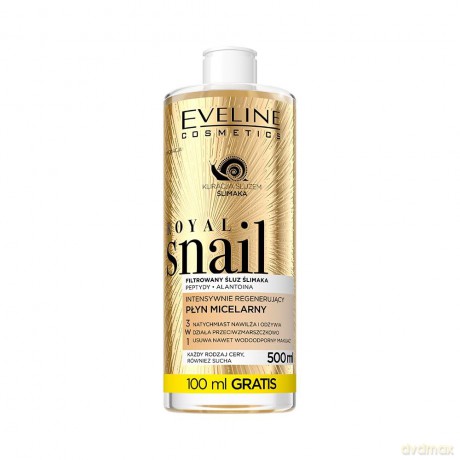 Eveline Royal Snail Płyn micelarny intensywnie regenerujący 3w1 500 ml