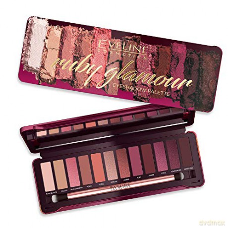 Eveline Ruby Glamour Paletka cieni do powiek (12) 1op.