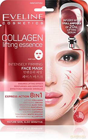 Eveline Sheet Mask Collagen Maska na tkaninie 8in1 napinająca 1szt