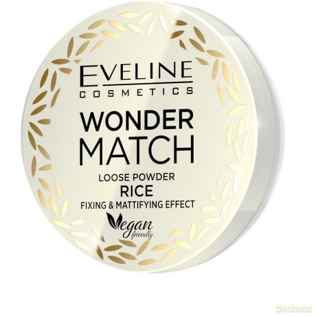 Eveline Wonder Match Puder sypki matująco - utrwalający Rice 1szt