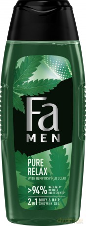 Fa Men Pure Relax Żel pod prysznic 2w1 - Hemp Scent 400 ml