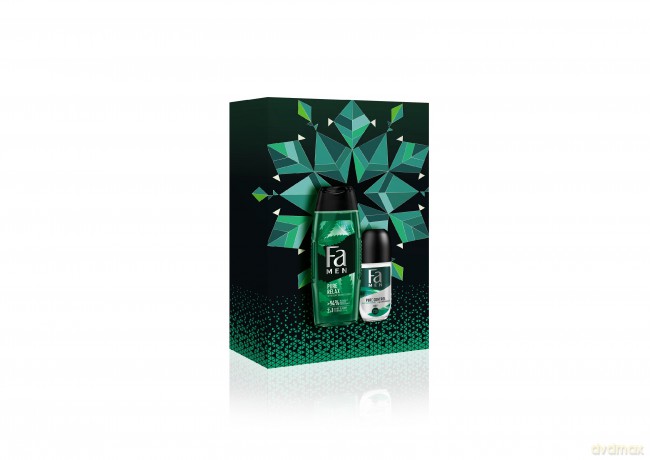 Fa Men Zestaw prezentowy Pure Hemp (Żel pod prysznic 250 ml+ Roll-on 50 ml)