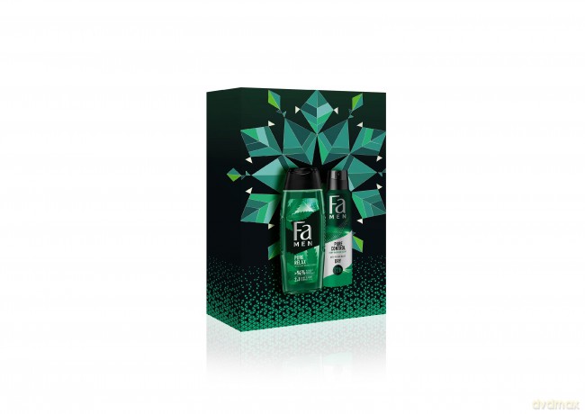 Fa Men Zestaw prezentowy Pure Hemp (Żel pod prysznic 250 ml+Dezodorant spray 150 ml)
