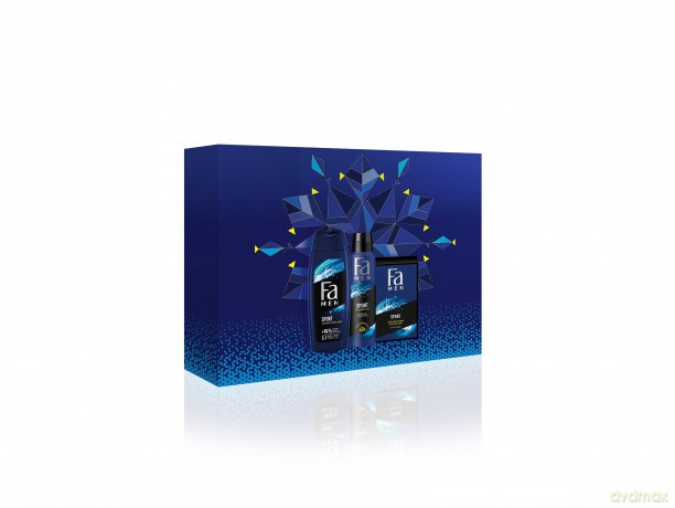 Fa Men Zestaw prezentowy Sport (Żel pod prysznic 250 ml+ Dezodorant spray 150 ml+ Woda po goleniu 100 ml)