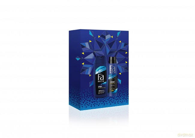 Fa Men Zestaw prezentowy Sport Active(Żel pod prysznic 250 ml+Dezodorant spray 150 ml)