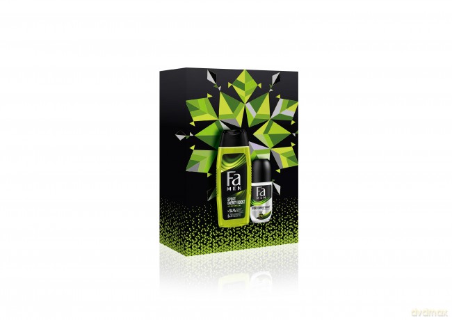 Fa Men Zestaw prezentowy Sport Energy Boost(Żel pod prysznic 250 ml+ Roll-on 50 ml)