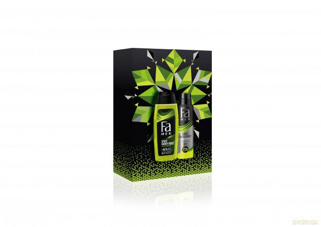 Fa Men Zestaw prezentowy Sport Energy Boost(Żel pod prysznic 250 ml+Dezodorant spray 150 ml)