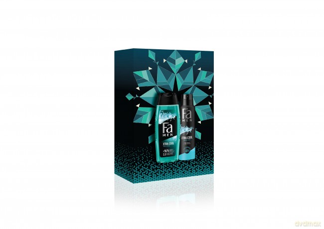 Fa Men Zestaw prezentowy Xtra Cool(Żel pod prysznic 250 ml+Dezodorant spray 150 ml)