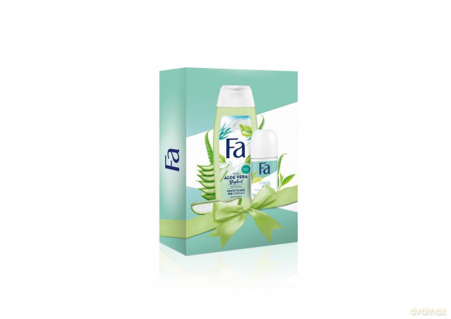 Fa Zestaw prezentowy Aloe Vera Yoghurt (Żel pod prysznic 250 ml+Roll-on 50 ml)