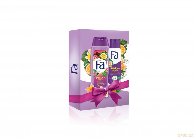 Fa Zestaw prezentowy Ipanema Night (Żel pod prysznic 250 ml+ Dezodorant spray 150 ml)
