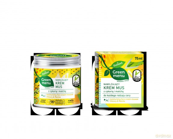 Farmona Green Menu Nawilżający Krem Mus z cykorią i matchą na dzień i noc - każdy rodzaj cery 75 ml