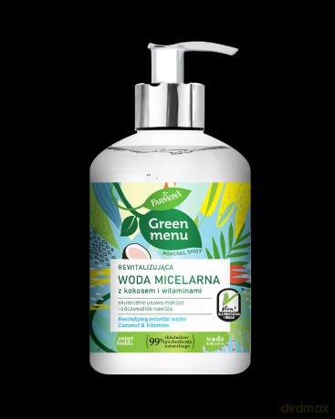 Farmona Green Menu Rewitalizująca Woda micelarna z kokosem i witaminami 270 ml