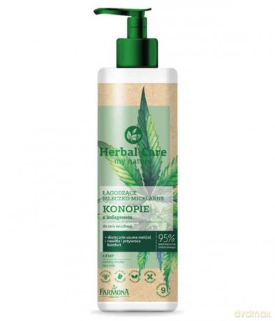 Farmona Herbal Care Łagodzące Mleczko micelarne Konopie 400 ml