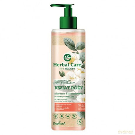 Farmona Herbal Care Nawilżający Płyn micelarny Kwiat Róży z kwasem hialuronowym 400 ml
