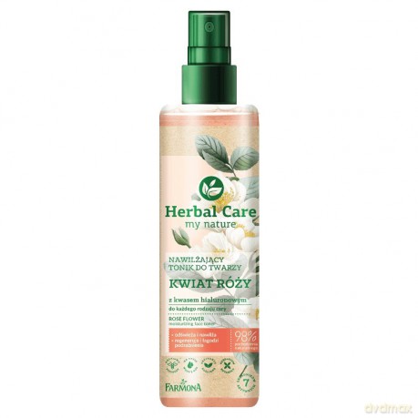 Farmona Herbal Care Nawilżający Tonik do twarzy Kwiat Róży z kwasem hialuronowym 200 ml
