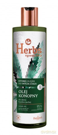 Farmona Herbs Hydro Olejek do mycia ciała - Olej Konopny 400 ml