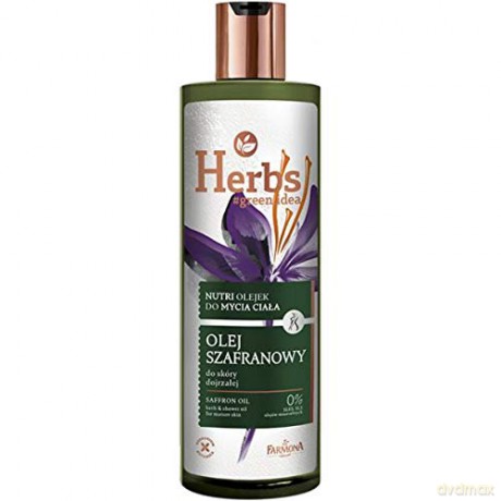 Farmona Herbs Nutri Olejek do mycia ciała - Olej Szafranowy 400 ml