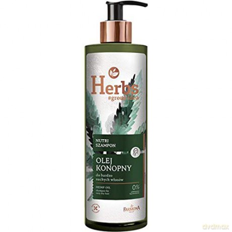 Farmona Herbs Nutri Szampon do włosów bardzo suchych - Olej Konopny 400 ml