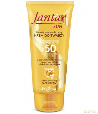 Farmona Jantar Sun Krem do twarzy SPF50 - bursztynowy ochronny 50 ml