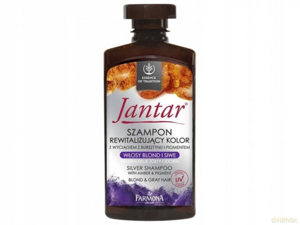 Farmona Jantar Szampon rewitalizujący kolor - włosy blond i siwe 330 ml
