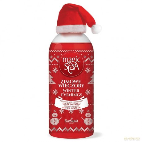 Farmona Magic Spa Zimowe Wieczory Olejek do kąpieli rozgrzewająco-odprężający- wersja świąteczna 500 ml