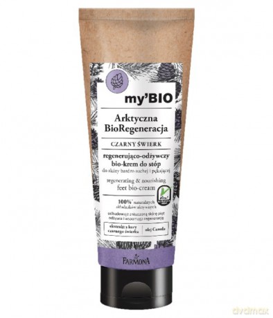 Farmona my`BIO Arktyczna BioRegeneracja Bio-Krem do stóp regenerująco-odżywczy Czarny Świerk 100 ml