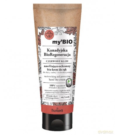 Farmona my`BIO Kanadyjska BioRegeneracja Bio-Krem do rąk nawilżająco-ochronny Czerwony Klon 100 ml