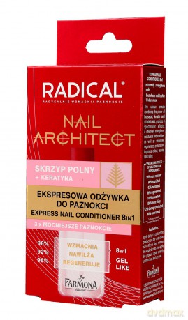 Farmona Radical Nail Architect Ekspresowa Odżywka do paznokci 8in1 12 ml