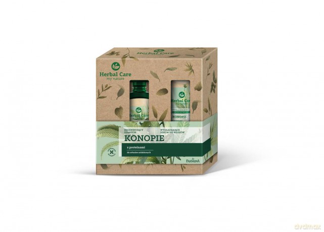 Farmona Zestaw prezentowy Herbal Care Konopie (Szampon do włosów 330 ml +Serum do włosów 100 ml)