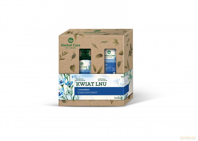 Farmona Zestaw prezentowy Herbal Care Kwiat Lnu (Szampon do włosów 330 ml +Odżywka do włosów 200 ml)