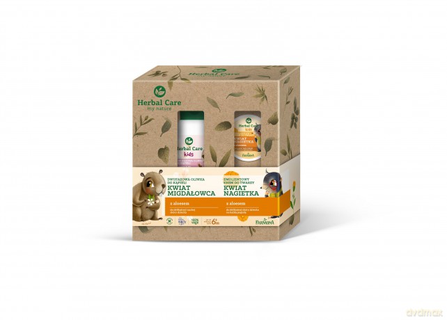 Farmona Zestaw prezentowy Herbal Kids (Krem do twarzy 50 ml+oliwka do kąpieli 300 ml)