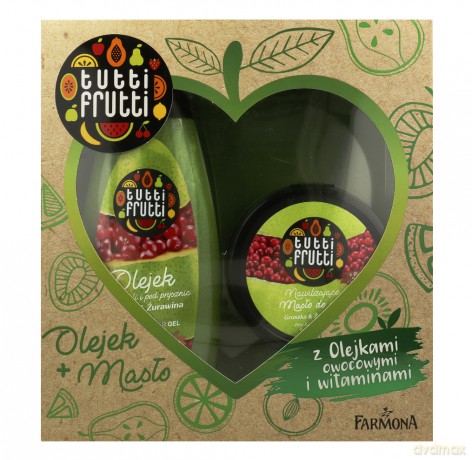 Farmona Zestaw prezentowy Tutti Frutti Gruszka&Żurawina (Olejek pod prysznic 425 ml+masło do ciała 200 ml)