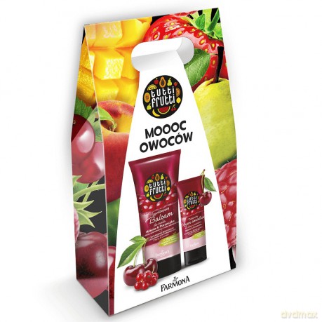 Farmona Zestaw prezentowy Tutti Frutti Wiśnia&Porzeczka (krem do rąk 75 ml+balsam do ciała 200 ml)