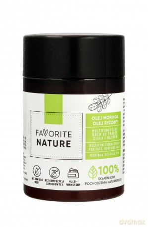Favorite Nature Multifunkcyjny Krem do twarzy ,ciała i włosów z Olejem Moringa i Olejem Ryżowym 100 ml