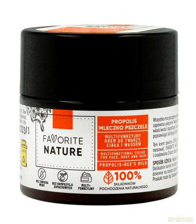 Favorite Nature Multifunkcyjny Krem do twarzy ,ciała i włosów z Propolisem i Mleczkiem Pszczelim 50 ml