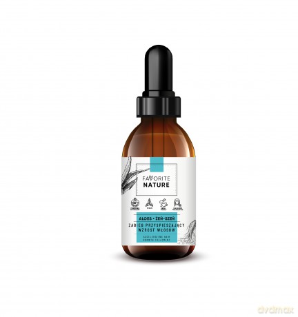 Favorite Nature Zabieg przyspieszający wzrost włosów - Aloes i Żeń-szeń 30 ml