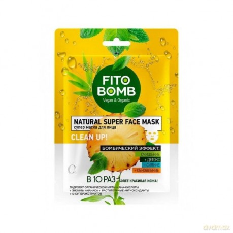 FITO BOMB Oczyszczająca Maska do twarzy w płacie 25 ml