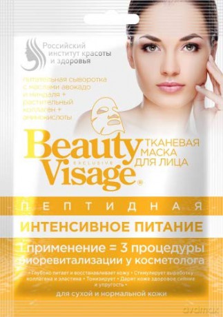 Fitocosmetics Beauty Visage Maseczka na tkaninie peptydowa 25 ml