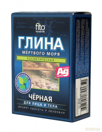 Fitocosmetics Glinka czarna z Morza Martwego do twarzy i ciała 100g