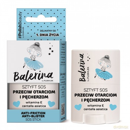 Floslek Balerina Sztyft Sos - Przeciw otarciom i pęcherzom 20g