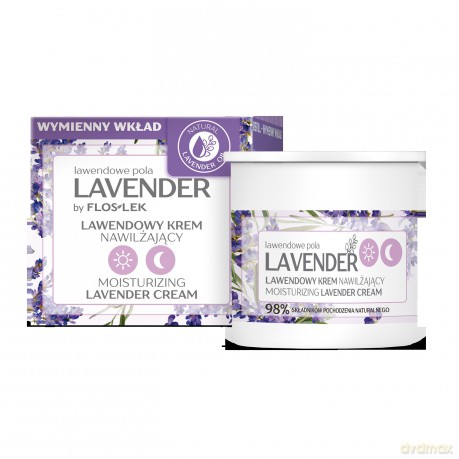 Floslek Lavender Lawendowy Krem nawilżający na dzień i noc 50 ml - wymienny wkład
