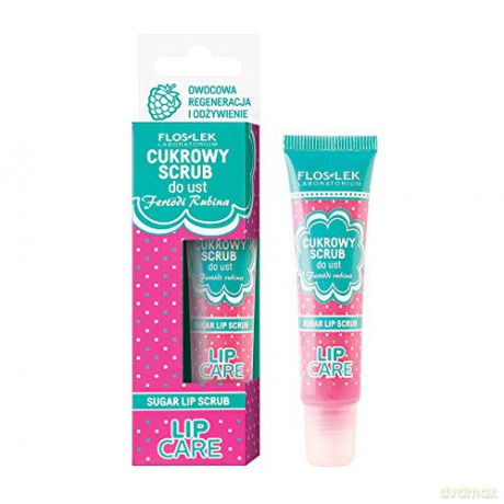 Floslek Lip Care Cukrowy scrub do ust Fertodi Rubina - zapach maliny 14g