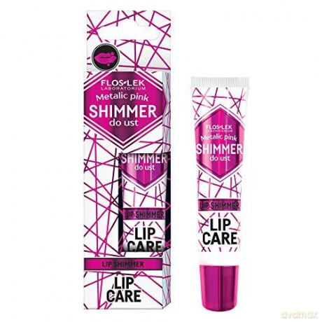Floslek Lip Care Shimmer do ust Metalic Pink 10g