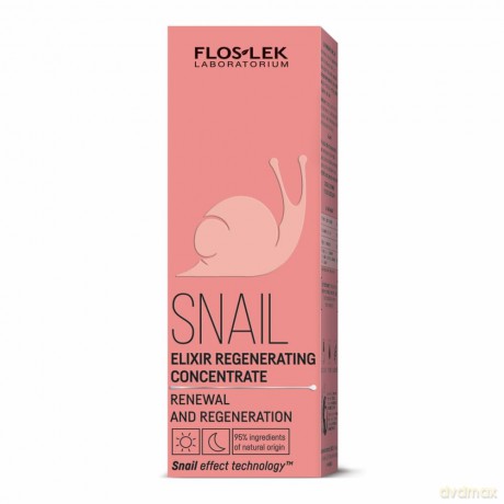 Floslek Snail Elixir - Koncentrat regenerujący na dzień i noc 30 ml