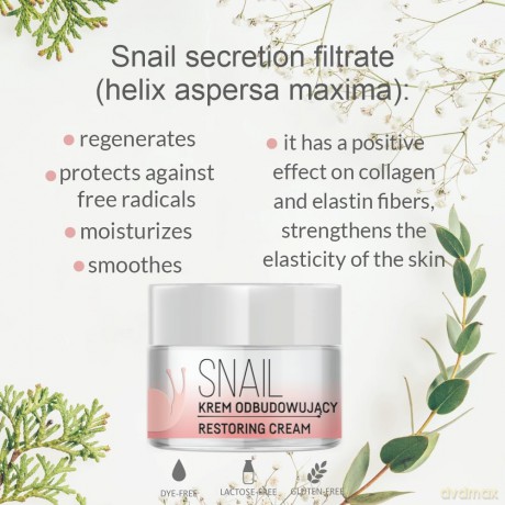 Floslek Snail Krem odbudowujący na dzień i noc 50 ml