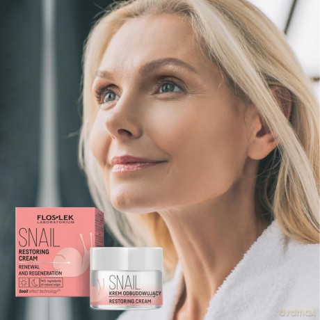 Floslek Snail Krem odbudowujący na dzień i noc 50 ml