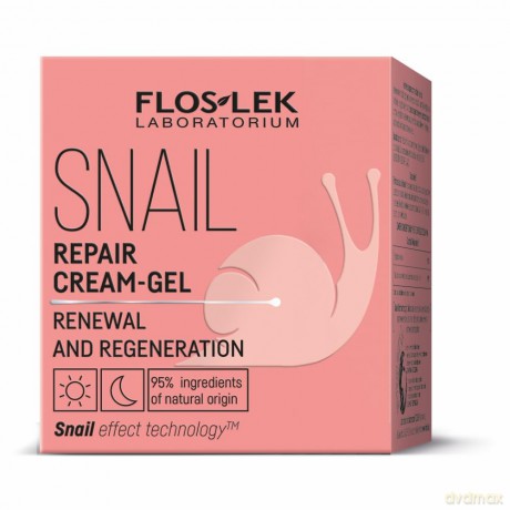 Floslek Snail Krem-żel naprawczy na dzień i noc 50 ml